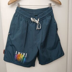 Amiri Blue Drawstring Shorts
